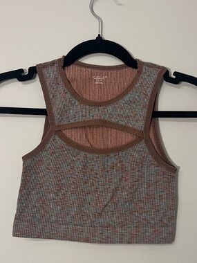 Urban Outfitters Cutout Multi Cropped Tank Top Size XS